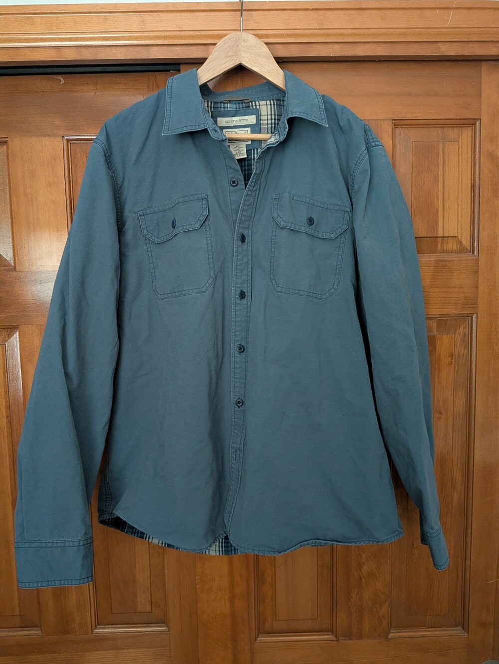 L.L. Bean Flannel Lined Button-Down Workshirt